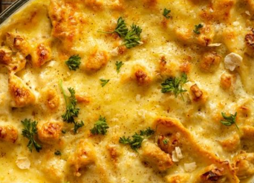 Subotnji recept za mlince s piletinom, gljivama i sirom