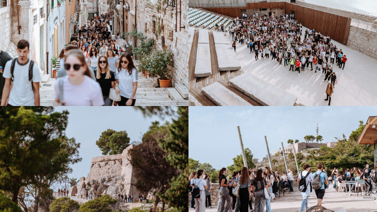 Preko 300 šibenskih gimnazijalaca pohodilo tri tvrđave: 'Ma vidi koliko mladih, lipo li ih je vidit'