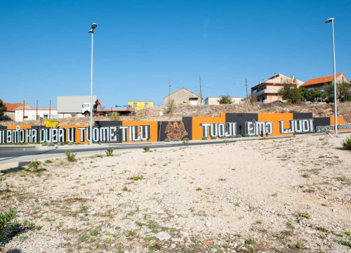 Fotografija 19 - Šibenik diše narančasto: Kvartovi postaju galerije za navijačku umjetnost