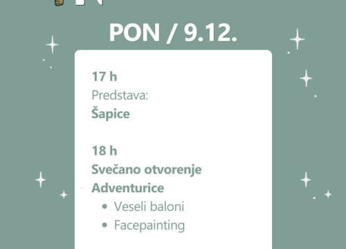 Fotografija 2 - Kreće Adventurica: Radionice, predstave i igre za najmlađe u Kući umjetnosti Arsen
