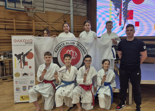 Karate klub Šibenik došao do medalja na Prvenstvu Hrvatske