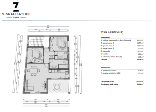 Fotografija 4 - Idealan dom uz Agenciju Palace: Prodaju se atraktivni trosobni stanovi