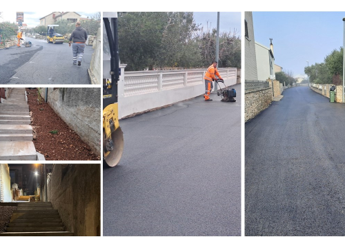 Fotografija 5 - Grad Šibenik provodi manje projekte: U Raslini novi asfalt, u Crnici betonske stepenice