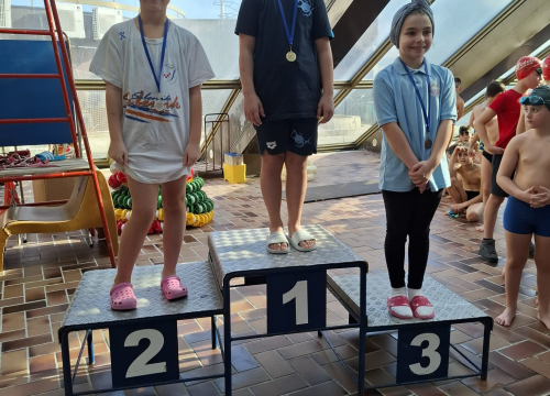 Fotografija 2 - Plivačice Šibenika Pešić i Ljepava srebrne u zadnjem kolu 'Otvorene splitske lige'