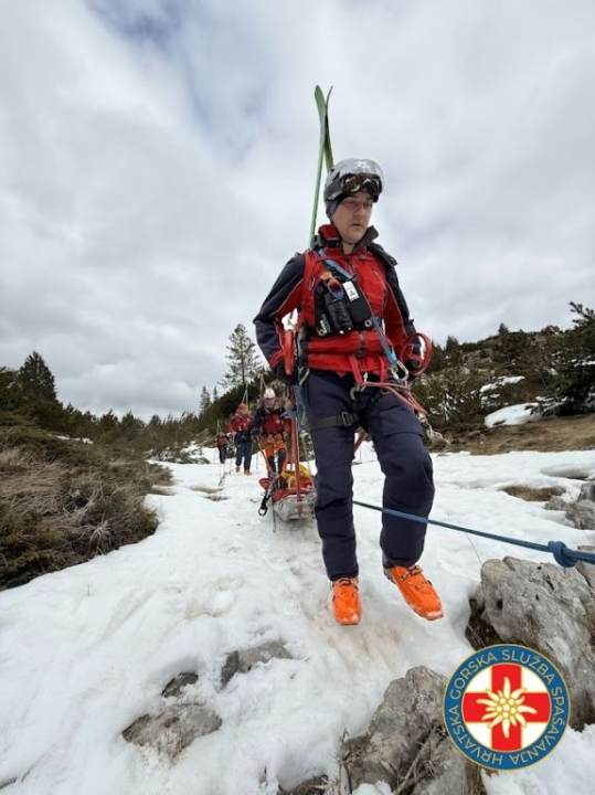 HGSS stanica Šibenik održala zimsku vježbu na Čvrsnici