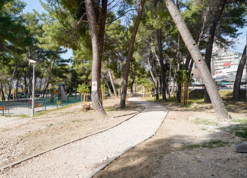 Fotografija 2 - Trim staza u Rasadniku skoro pa gotova: Počela završna faza radova