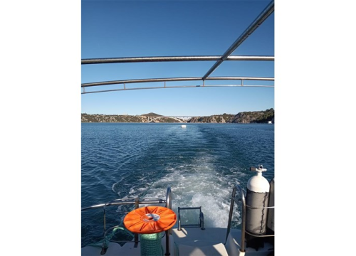 Fotografija 4 - Kraj otoka Mažirina uništene dvije avionske bombe iz Drugog svjetskog rata