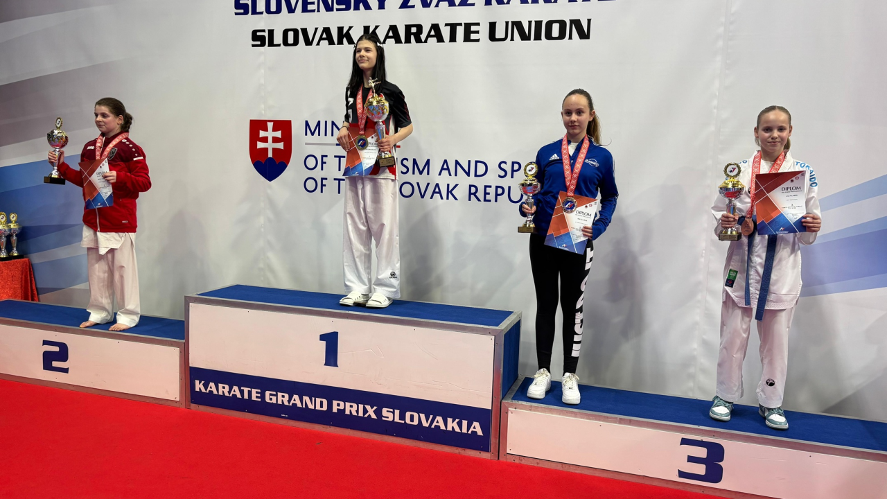 Vodička karatašica Lili Klarin brončana u Slovačkoj, u kategoriji sa 55 natjecateljica