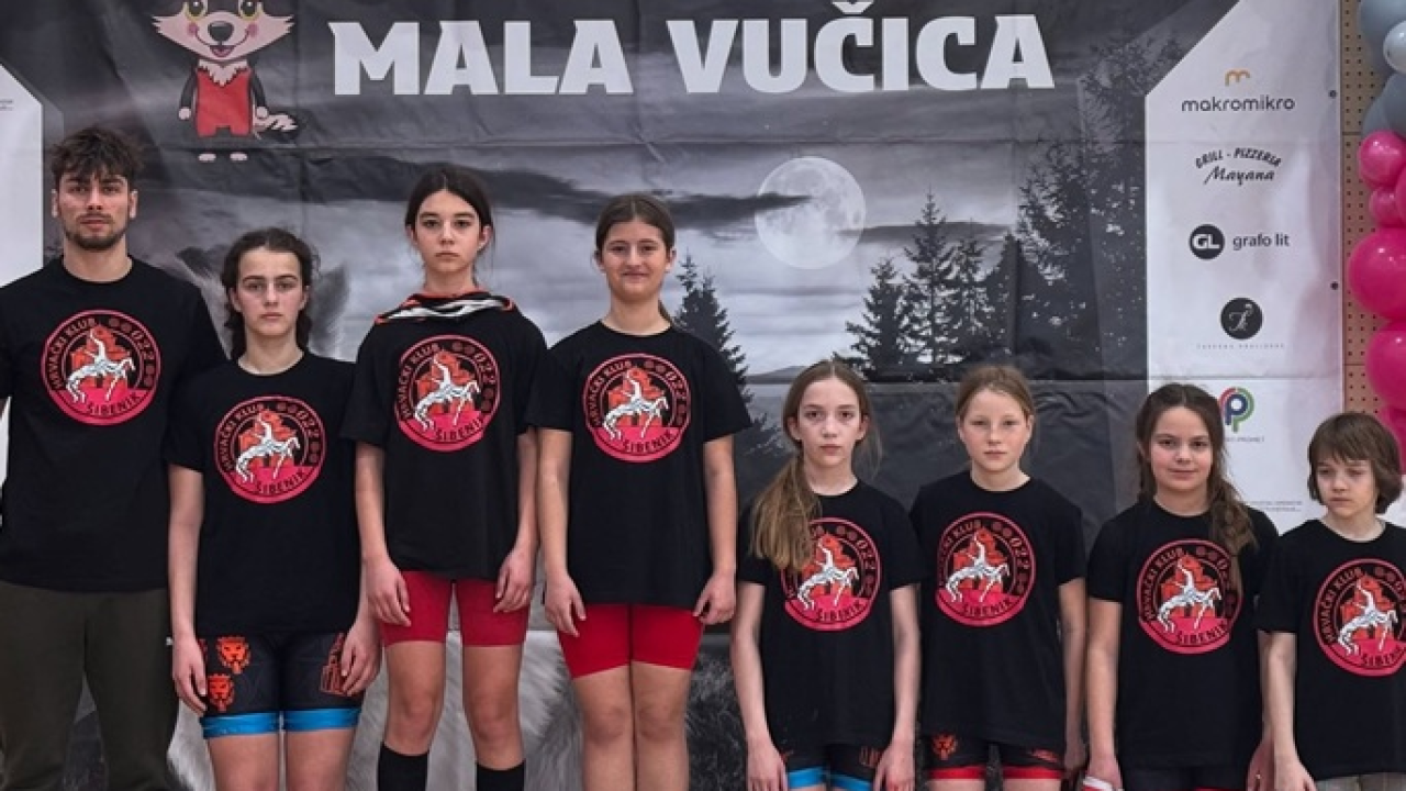 Hrvačicama Šibenika tri medalje na 'Maloj Vučici'