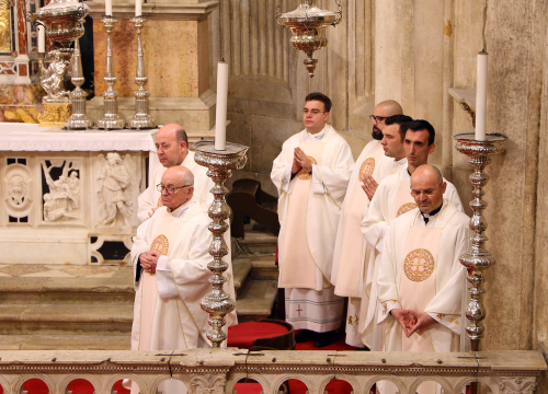 Fotografija 16 - Misom u katedrali i procesijom do crkve Svetog Duha započelo trajno euharistijsko klanjanje