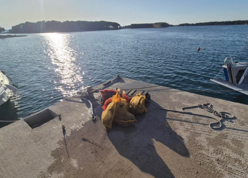 Fotografija 2 - Eko patrola u Šibeniku: Kongres zaključili čišćenjem podmorja u uvali Minerska