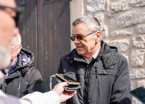 Fotografija 9 - Burić i Mileta u obilasku obnovljenih arhitektonskih detalja u Šibeniku