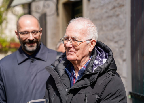 Fotografija 10 - Burić i Mileta u obilasku obnovljenih arhitektonskih detalja u Šibeniku