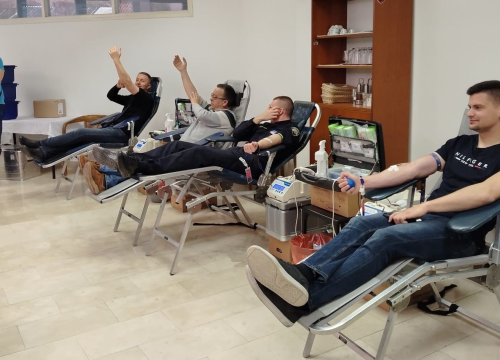 Policijski službenici ponovno pokazali humanost i plemenitost u današnjoj akciji darivanja krvi