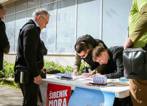 Fotografija 7 - Kandidati u Šibeniku krenuli u prikupljanje potpisa za lokalne izbore