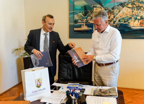 Fotografija 1 - Talijanski veleposlanik posjetio Šibenik