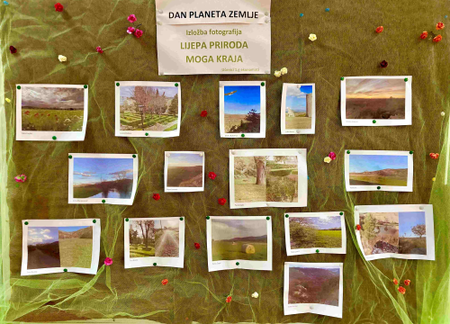 Učenici iz Drniša obilježili Dan planeta Zemlje izložbom 'Lijepa priroda i Knjiga otpada'