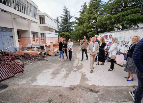 Fotografija 8 - Energetska obnova OŠ Petra Krešimira IV. u punom jeku