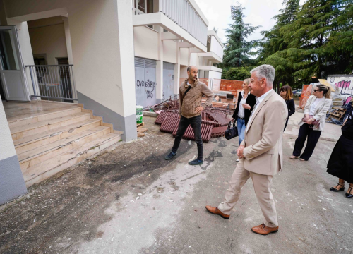 Fotografija 7 - Energetska obnova OŠ Petra Krešimira IV. u punom jeku