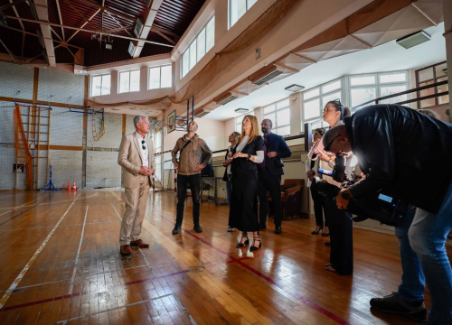 Fotografija 1 - Energetska obnova OŠ Petra Krešimira IV. u punom jeku