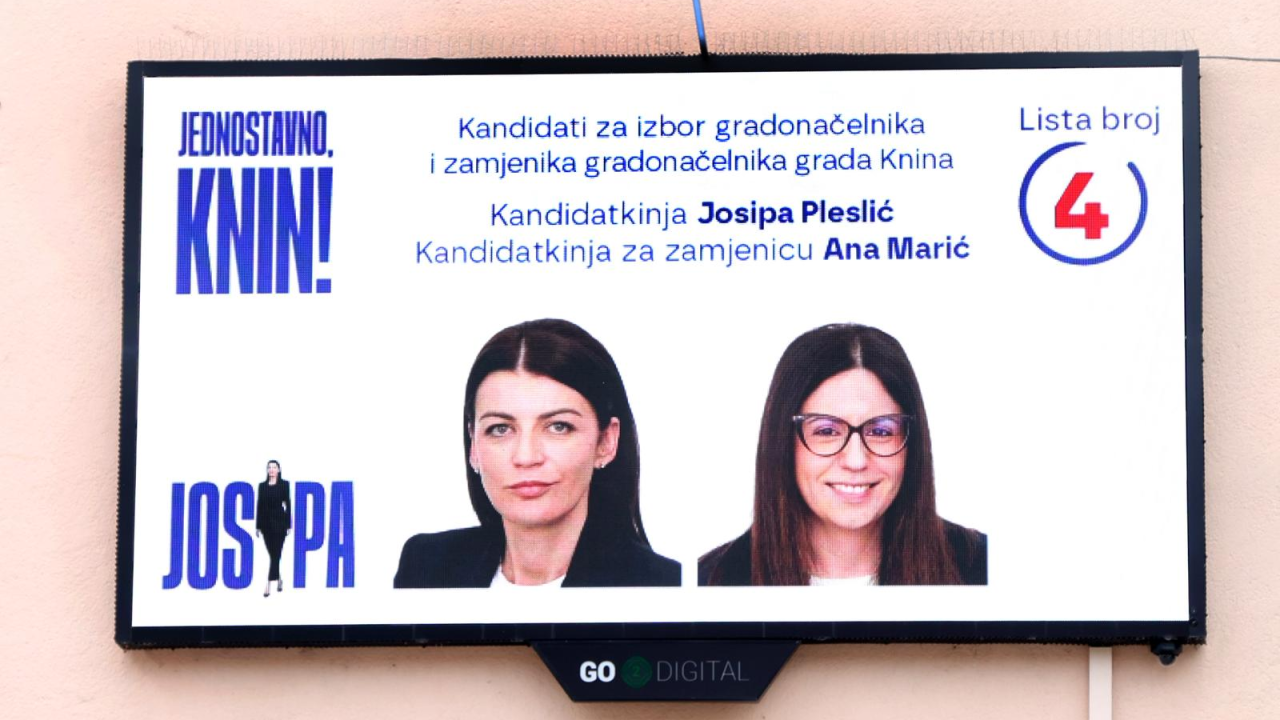 Politički povratak u Knin: Josipa Pleslić birače mami 'svjetlucavom' digitalnom kampanjom
