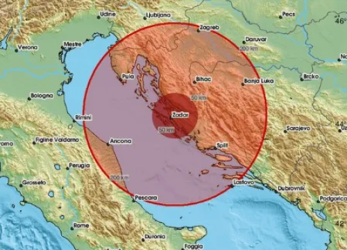 Jutros se opet treslo na području Dalmacije