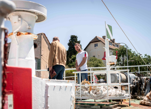 Fotografija 11 - 'Tijat' isplovio na probnu vožnju zbog certifikata: Župan Jelić prvi put na kultnom brodu