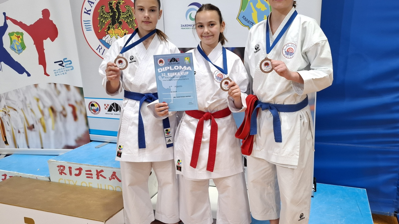 Karatašima Osvita devet medalja s 'Rijeka Kupa'