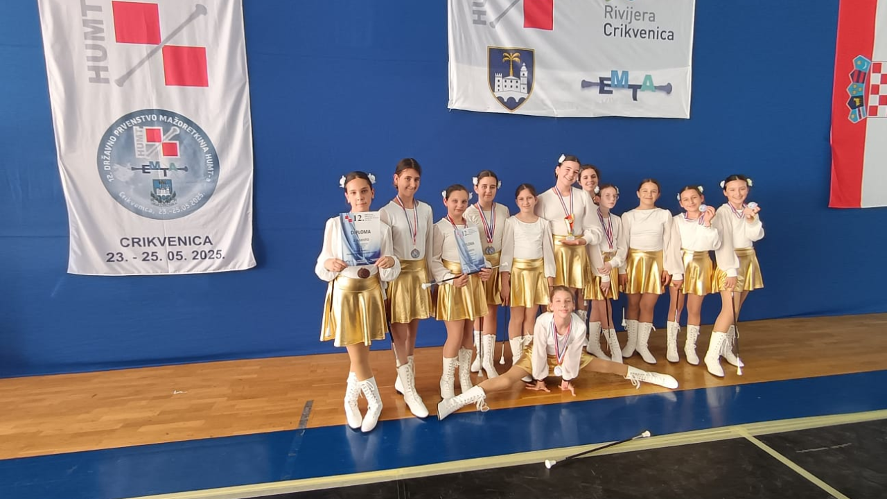 Primoštenske mažoretkinje viceprvakinje Hrvatske i Europske Grand PRIX prvakinje