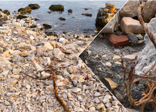 Plaža u Zablaću zatrpana šutom i zahrđalom armaturom. Mještani zabrinuti i ogorčeni, Grad šalje komunalnog redara