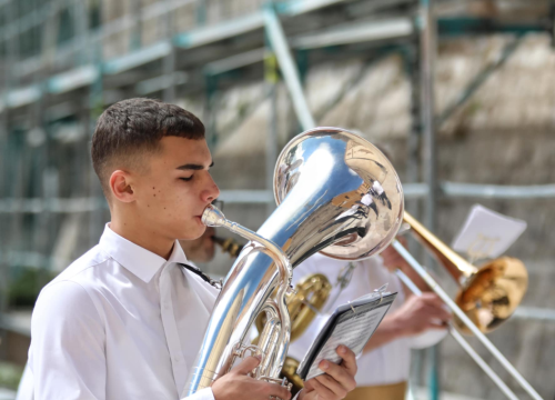 Fotografija 15 - Šibenski glazbari prodefilirali gradom u povodu Dana državnosti