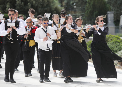 Šibenski glazbari prodefilirali gradom u povodu Dana državnosti