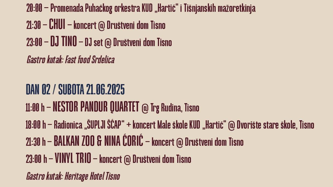 Četvrti Hartić festival donosi tri dana vrhunske glazbe i kreativnih radionica