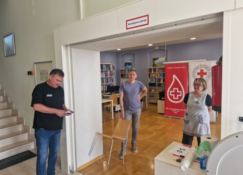 Fotografija 1 - Na akciji dobrovoljnog darivanja krvi u Vodicama prikupljeno 48 doza krvi