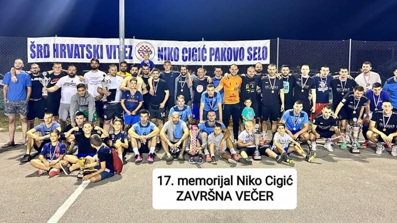 Memorijal 'Niko Cigić' ponovno okuplja sportaše i prijatelje Pakova Sela. Ove godine i dječji turnir