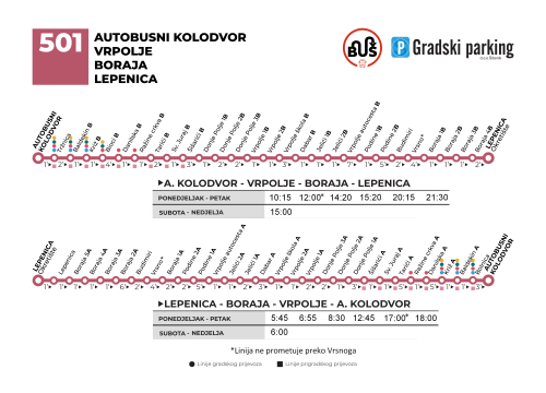 Fotografija 5 - Sezonski vozni red gradskih i prigradskih autobusa