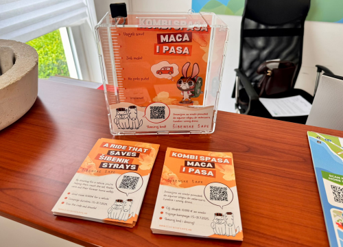 Šibenske šape objavile nove lokacije na kojima možete donirati za Kombi spasa maca i pasa