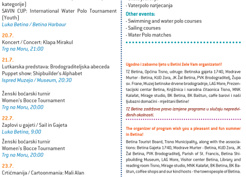 Fotografija 3 - Betina priprema bogato ljeto: Koncerti, regate, sportska natjecanja i tradicija na svakom koraku