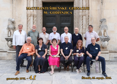 Fotografija 3 - Zlatna obljetnica Gimnazije Antuna Vrančića: Generacija 1975. proslavila 50 godina od mature