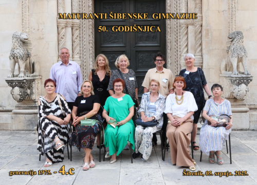 Fotografija 4 - Zlatna obljetnica Gimnazije Antuna Vrančića: Generacija 1975. proslavila 50 godina od mature