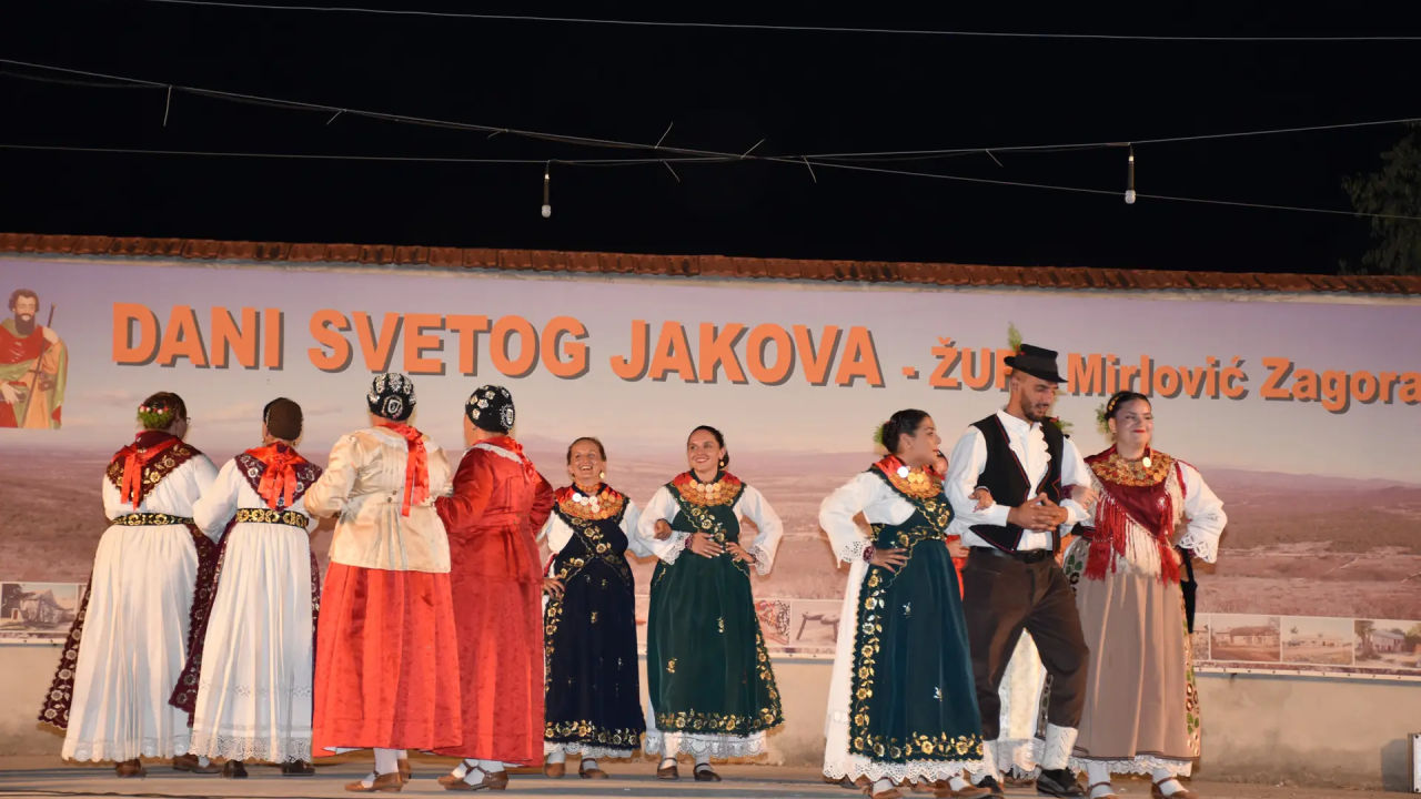 Večer folklora u Mirloviću u povodu sv. Jakova
