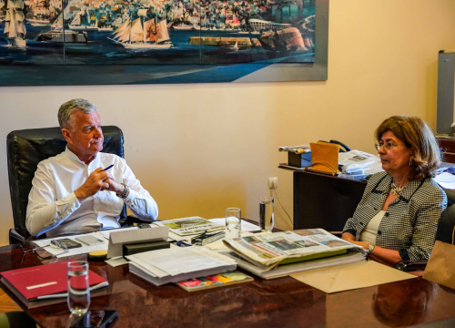 Fotografija 2 - Željko Burić primio veleposlanicu Portugala Mariu Manuel Durão