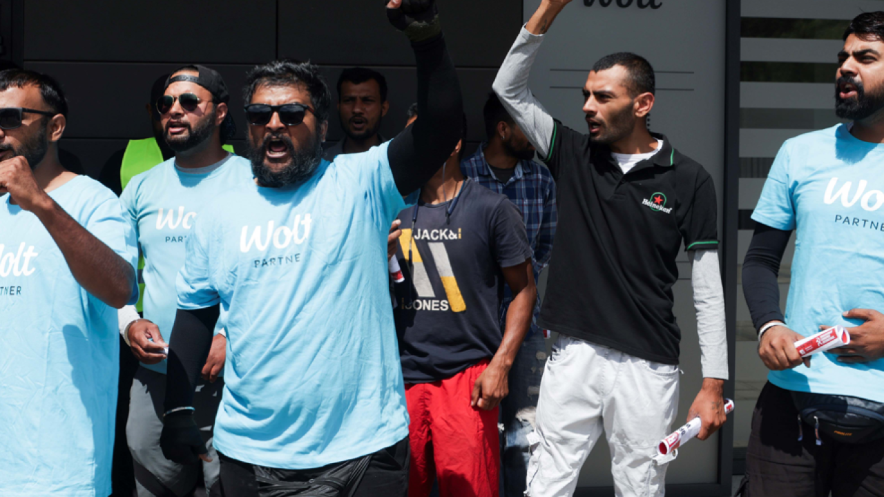 Dostavljači prosvjedovali ispred Wolta, traže kolektivne pregovore