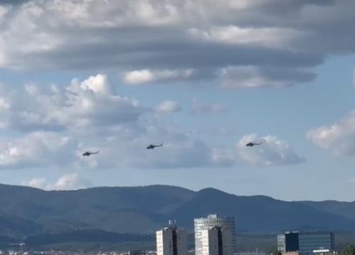 Generalna proba za sutrašnji svečani mimohod: Nad Zagrebom letjelice HRZ-a