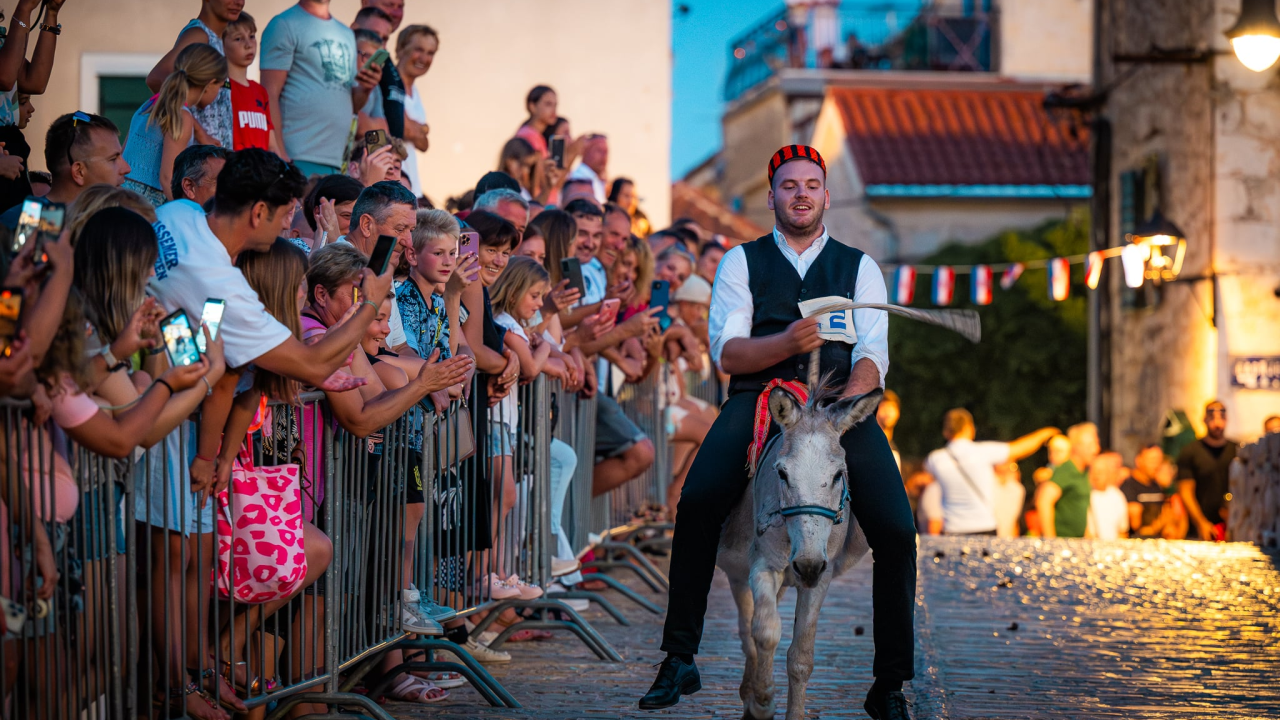 Održane 58. magareće trke u Tribunju. Titulu pobjednika ove godine odnio Josip Popov