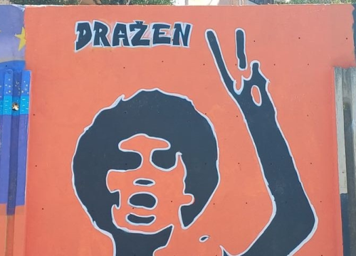 Funcuti na Vidicima privode kraju mural posvećen Draženu