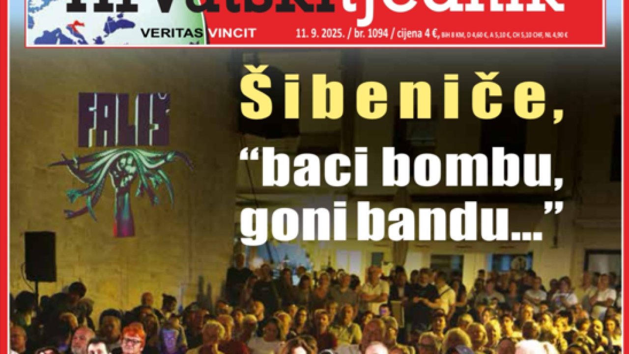 Ovo je nova naslovnica Hrvatskog tjednika: 'Šibeniče, 'baci bombu, goni bandu''