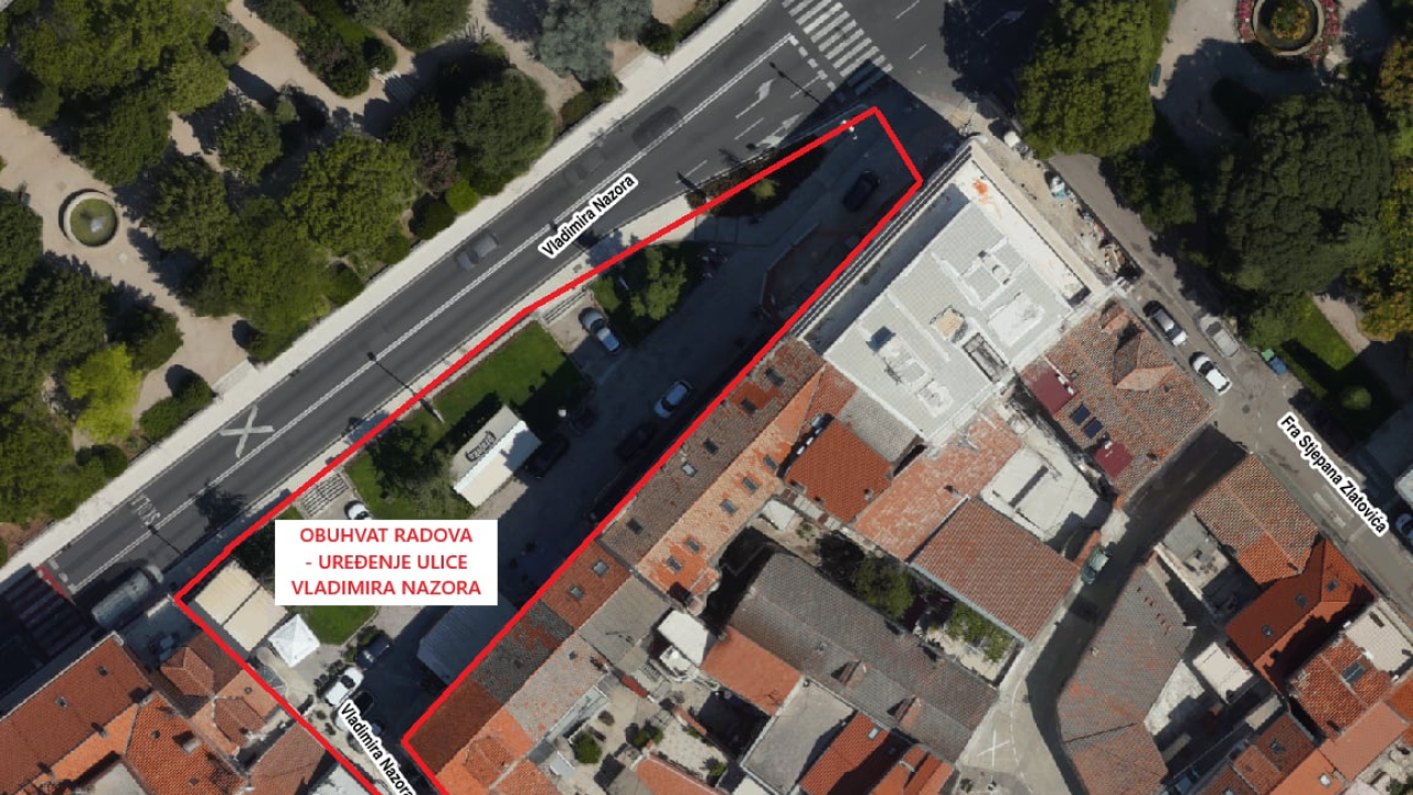 Kreću radovi u Ulici Vladimira Nazora: Mole se građani da uklone svoja vozila