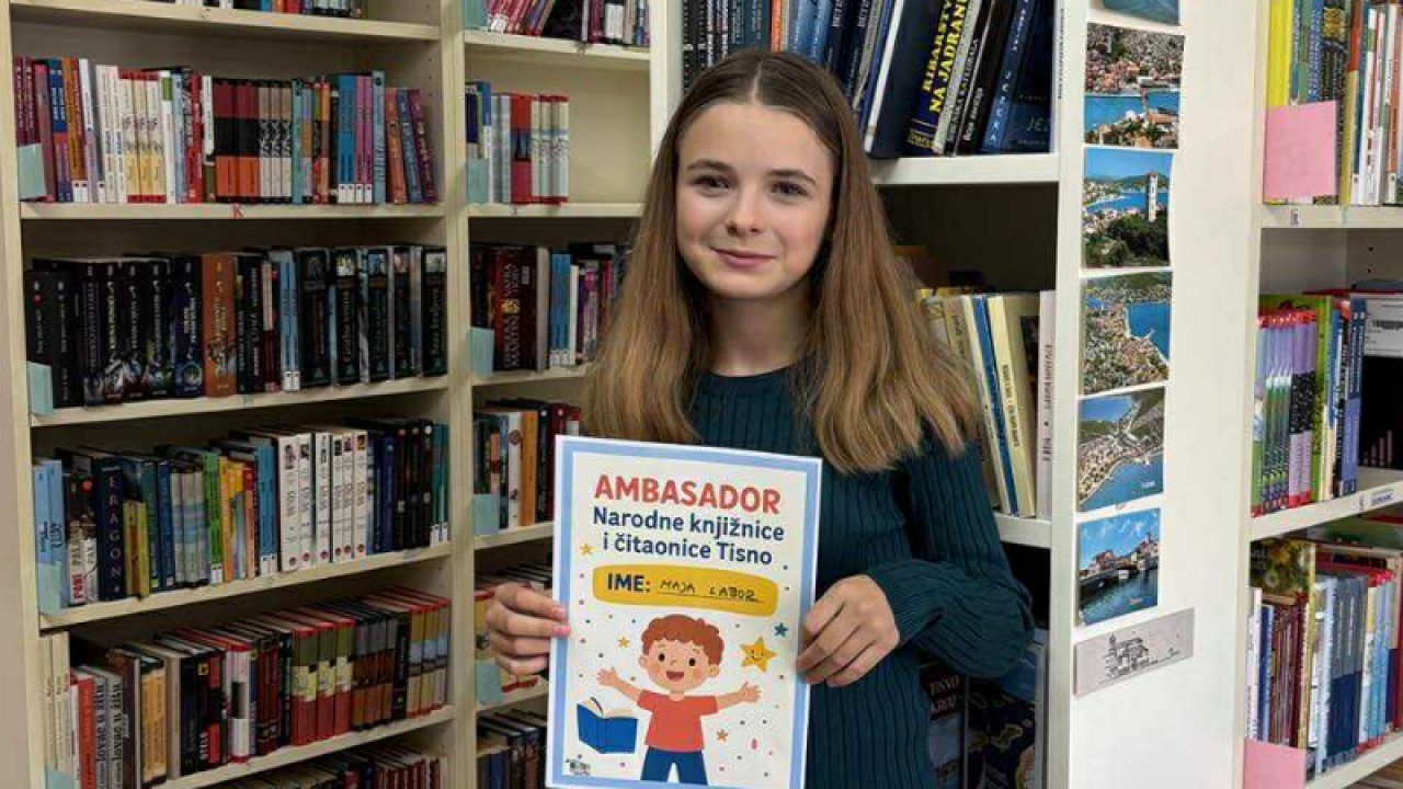 Maja Labor nova dječja ambasadorica Knjižnice Tisno