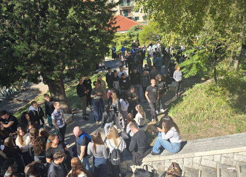 Fotografija 2 - Održana protupožarna vježba u zgradi šibenske Gimnazije